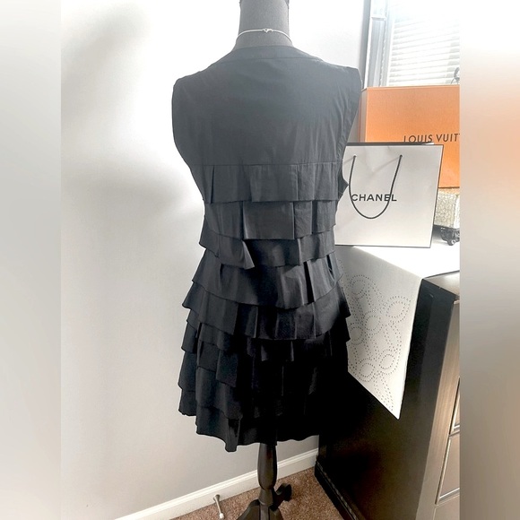 BCBG Max Azria Cotton Ruffle Dress - Picture 4 of 7